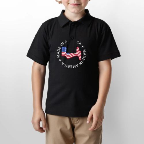 Made in America - Gildan Kid's 50/50 Jersey Polo