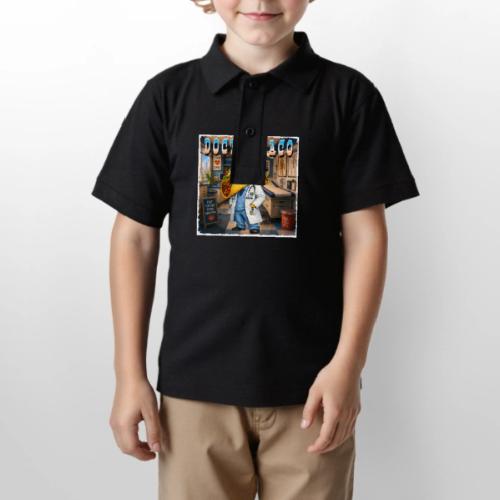 Doctor Taco - Gildan Kid's 50/50 Jersey Polo