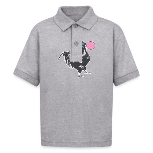Chicken Chews Bubble Gum - Gildan Kid's 50/50 Jersey Polo