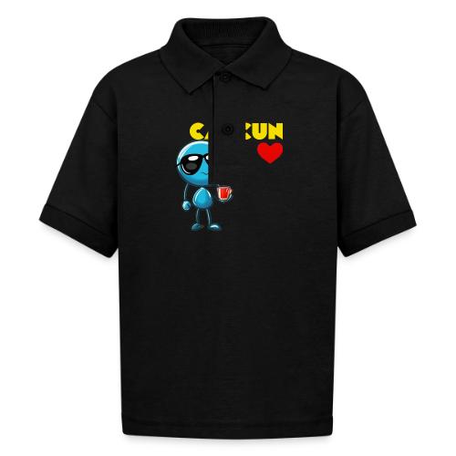 Smoon City_Cancun - Gildan Kid's 50/50 Jersey Polo