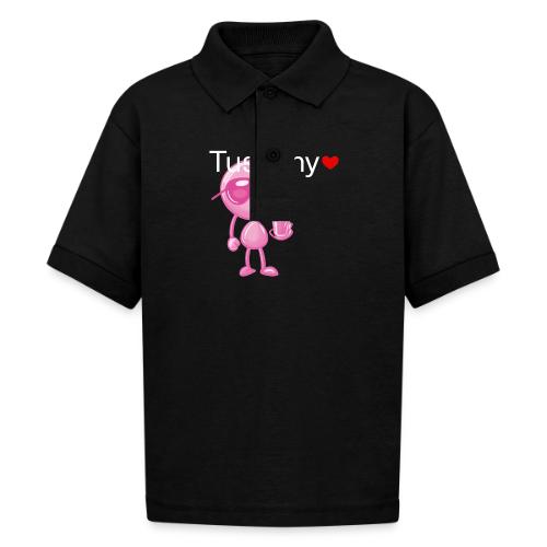 Smoon City_Tuscany Pink - Gildan Kid's 50/50 Jersey Polo