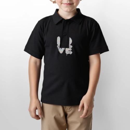 Love - Gildan Kid's 50/50 Jersey Polo