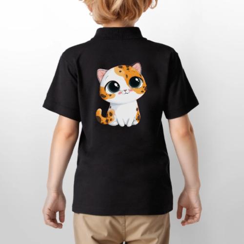 Kitten: Purrfectly Adorable - Gildan Kid's 50/50 Jersey Polo