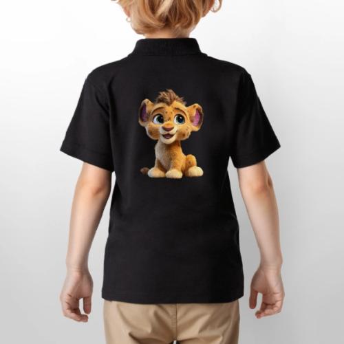 Sweet Lion Cub - Gildan Kid's 50/50 Jersey Polo