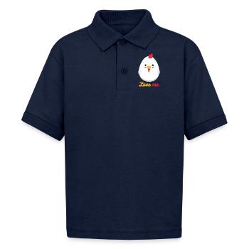 Rooster - Gildan Kid's 50/50 Jersey Polo - navy - Front - Hailey (125cm)