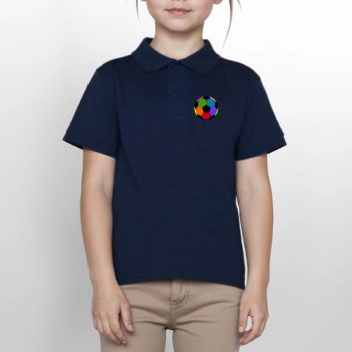 Multi-colored soccer ball - Gildan Kid's 50/50 Jersey Polo