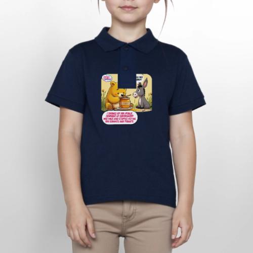 Honey Bear - Fire Tyrants - Gildan Kid's 50/50 Jersey Polo