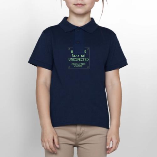 Results May Be Unexpected - Neon Green - Gildan Kid's 50/50 Jersey Polo