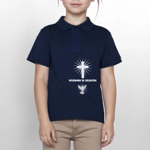 Wisdom is Heaven - Gildan Kid's 50/50 Jersey Polo