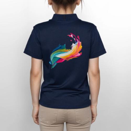 Spectrum Stream - Gildan Kid's 50/50 Jersey Polo