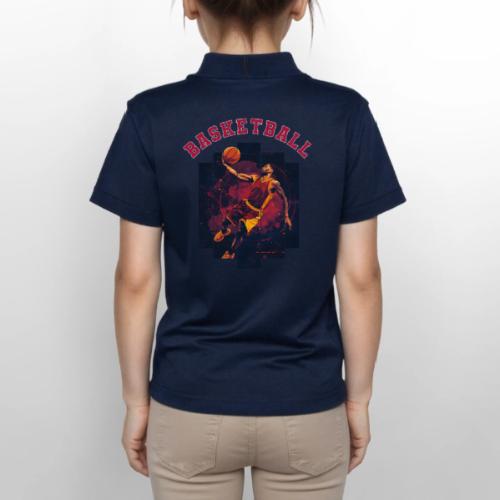 Basketball Spirit - Gildan Kid's 50/50 Jersey Polo