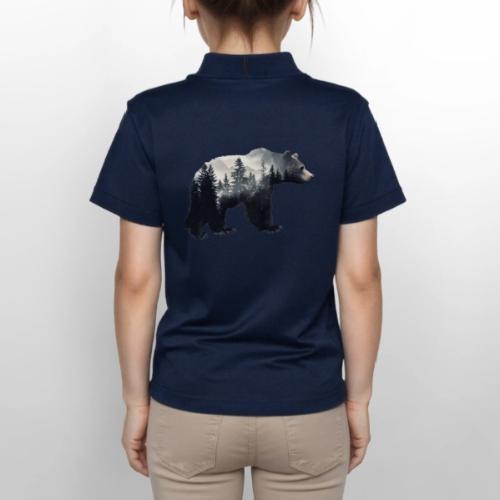 Forest Within the Bear - Gildan Kid's 50/50 Jersey Polo