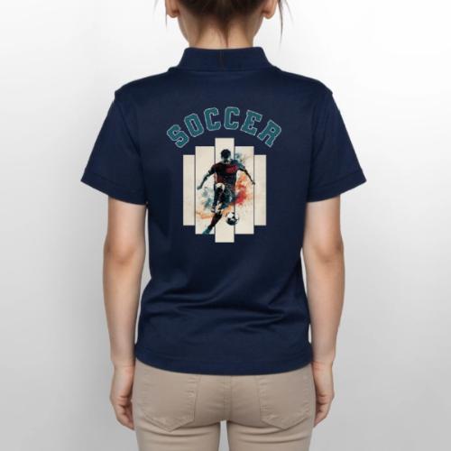 Soccer Mode On - Gildan Kid's 50/50 Jersey Polo