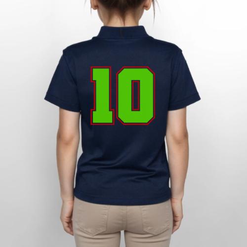 The Magic Number 10 - Gildan Kid's 50/50 Jersey Polo
