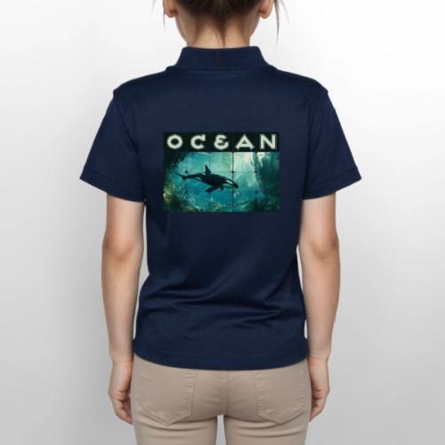 Ocean: Silent Hunter - Gildan Kid's 50/50 Jersey Polo