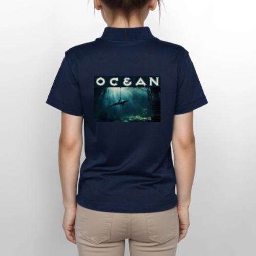 Ocean Whisper - Gildan Kid's 50/50 Jersey Polo