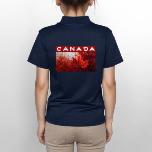 Canada Painted Pride - Gildan Kid's 50/50 Jersey Polo