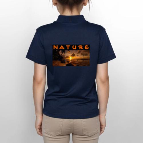 Nature: Golden Hour Escape - Gildan Kid's 50/50 Jersey Polo