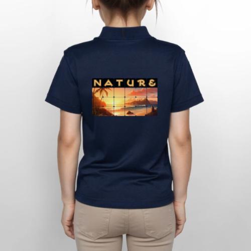 Nature: Tropical Twilight - Gildan Kid's 50/50 Jersey Polo