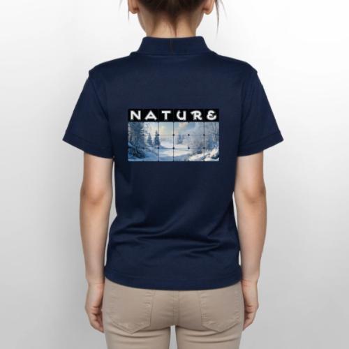 Nature: Frozen Horizon - Gildan Kid's 50/50 Jersey Polo