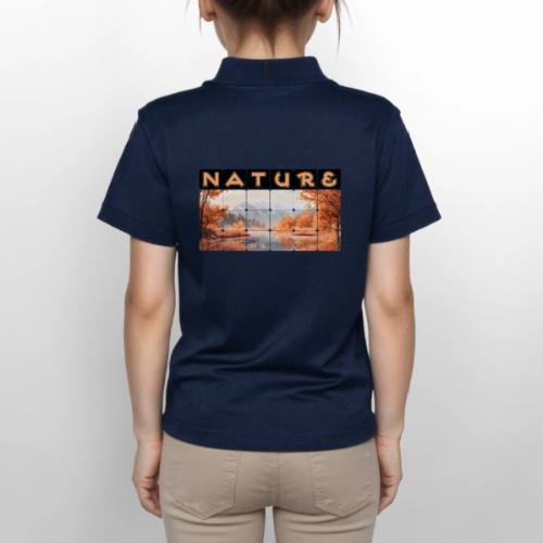 Nature: Autumn Glow - Gildan Kid's 50/50 Jersey Polo