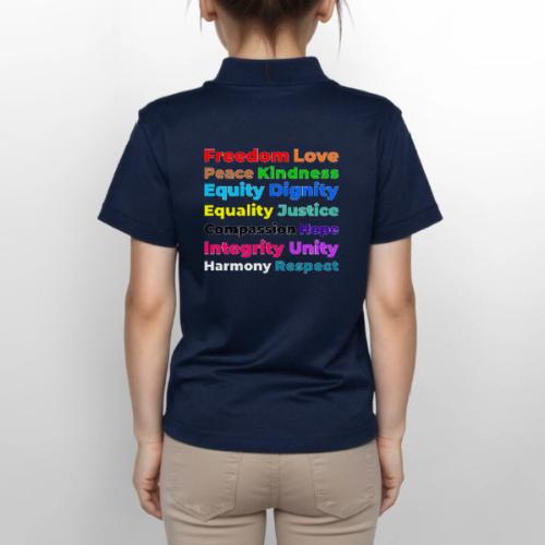 Words of Light - Gildan Kid's 50/50 Jersey Polo