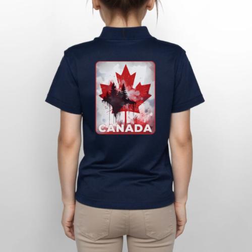 Canada's Maple Leaf Pride - Gildan Kid's 50/50 Jersey Polo