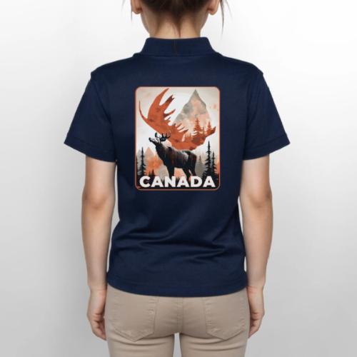 Canada Wild Spirit - Gildan Kid's 50/50 Jersey Polo