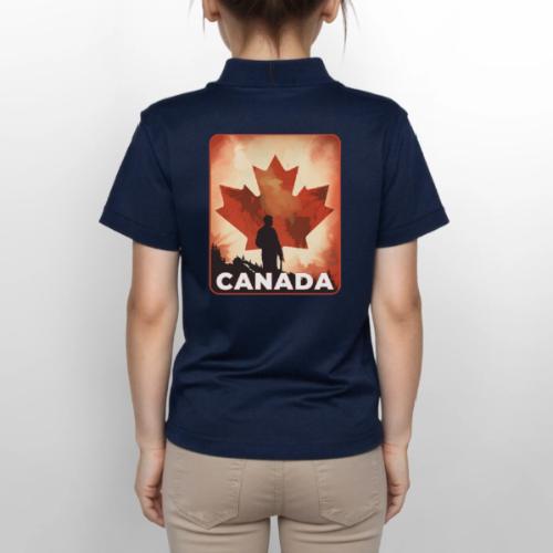 Canada Stands Tall - Gildan Kid's 50/50 Jersey Polo
