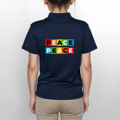 Colorful Peace - Gildan Kid's 50/50 Jersey Polo