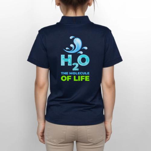 The Molecule of Life - Gildan Kid's 50/50 Jersey Polo