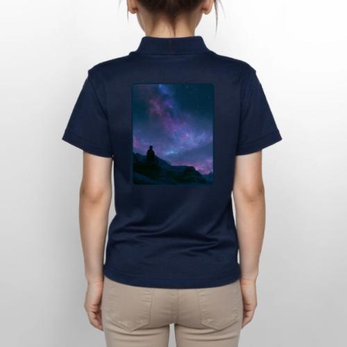Stargazer Nebula Night Sky Art - Gildan Kid's 50/50 Jersey Polo
