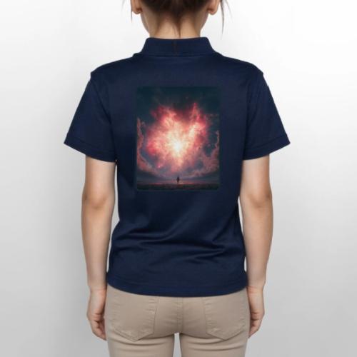 Supernova Sky Sci-Fi Artwork - Gildan Kid's 50/50 Jersey Polo