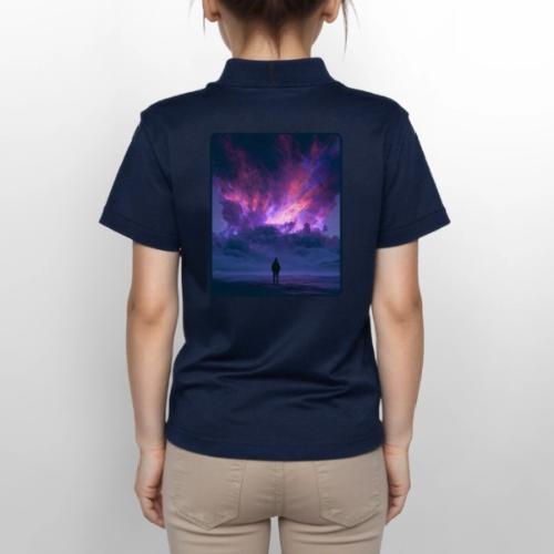 Cosmic Supernova Night Design - Gildan Kid's 50/50 Jersey Polo