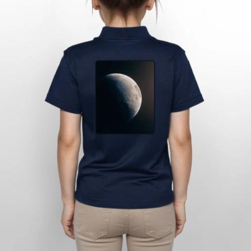 Crescent Moon Celestial Artwork - Gildan Kid's 50/50 Jersey Polo