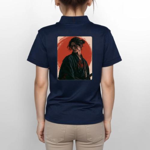 Samurai Beneath the Red Sun - Gildan Kid's 50/50 Jersey Polo