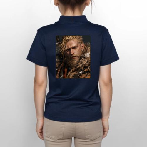 Battle-Scarred Viking Warrior - Gildan Kid's 50/50 Jersey Polo