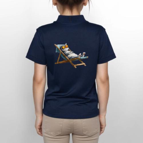 Sunshine Cat Mode - Gildan Kid's 50/50 Jersey Polo
