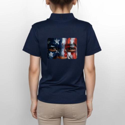 USA: Three Panels of Pride - Gildan Kid's 50/50 Jersey Polo
