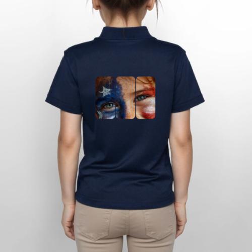 USA: Patriot Gaze - Gildan Kid's 50/50 Jersey Polo