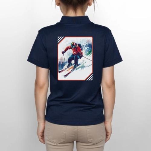 Skiing is Life - Gildan Kid's 50/50 Jersey Polo