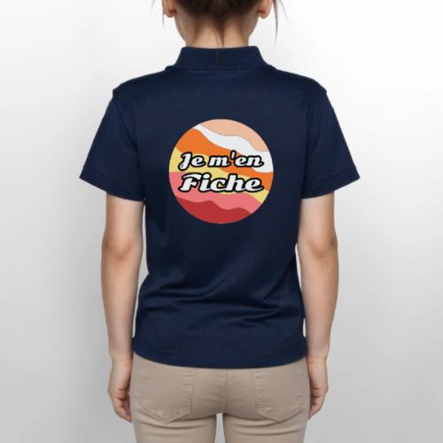 I don't care - Gildan Kid's 50/50 Jersey Polo