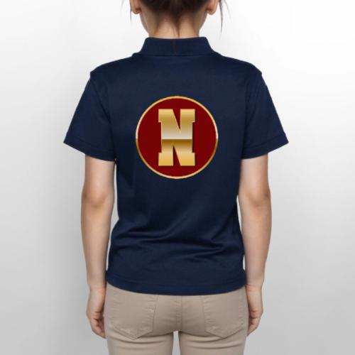 Letter N – Capital Varsity Alphabet Monogram - Gildan Kid's 50/50 Jersey Polo