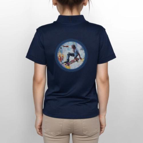 Skateboarding Universe - Gildan Kid's 50/50 Jersey Polo