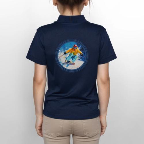 Born for Skiing - Gildan Kid's 50/50 Jersey Polo