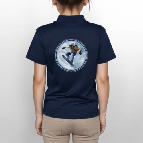 Snowboarding Life - Gildan Kid's 50/50 Jersey Polo