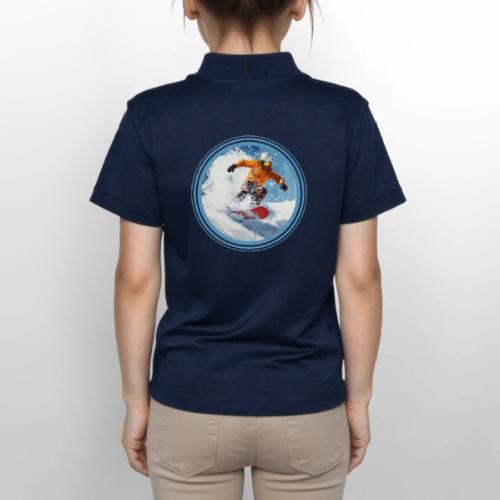 Snowboarding Edge - Gildan Kid's 50/50 Jersey Polo