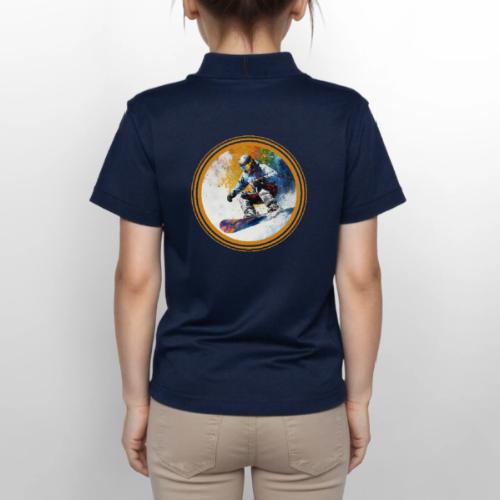 Snowboarding Dreams - Gildan Kid's 50/50 Jersey Polo