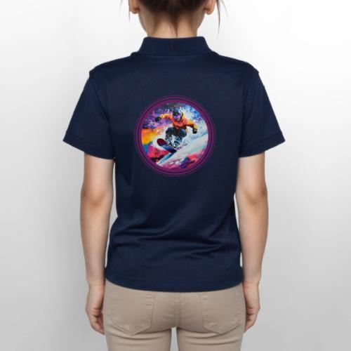 Snowboarding Spirit - Gildan Kid's 50/50 Jersey Polo