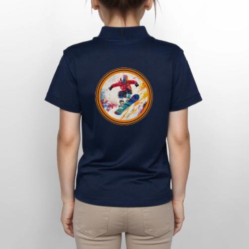 Snowboarding Horizon - Gildan Kid's 50/50 Jersey Polo